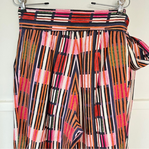 Apiece Apart Isa Wrap Pant in Borderline Print - Picture 8 of 11